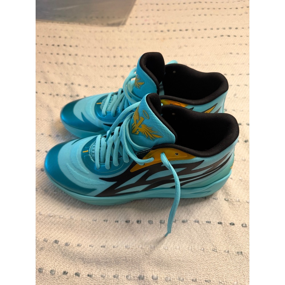 Puma MB.02 LaMelo Ball Supernova Blue Orange Basketball Shoes Mens 10.5